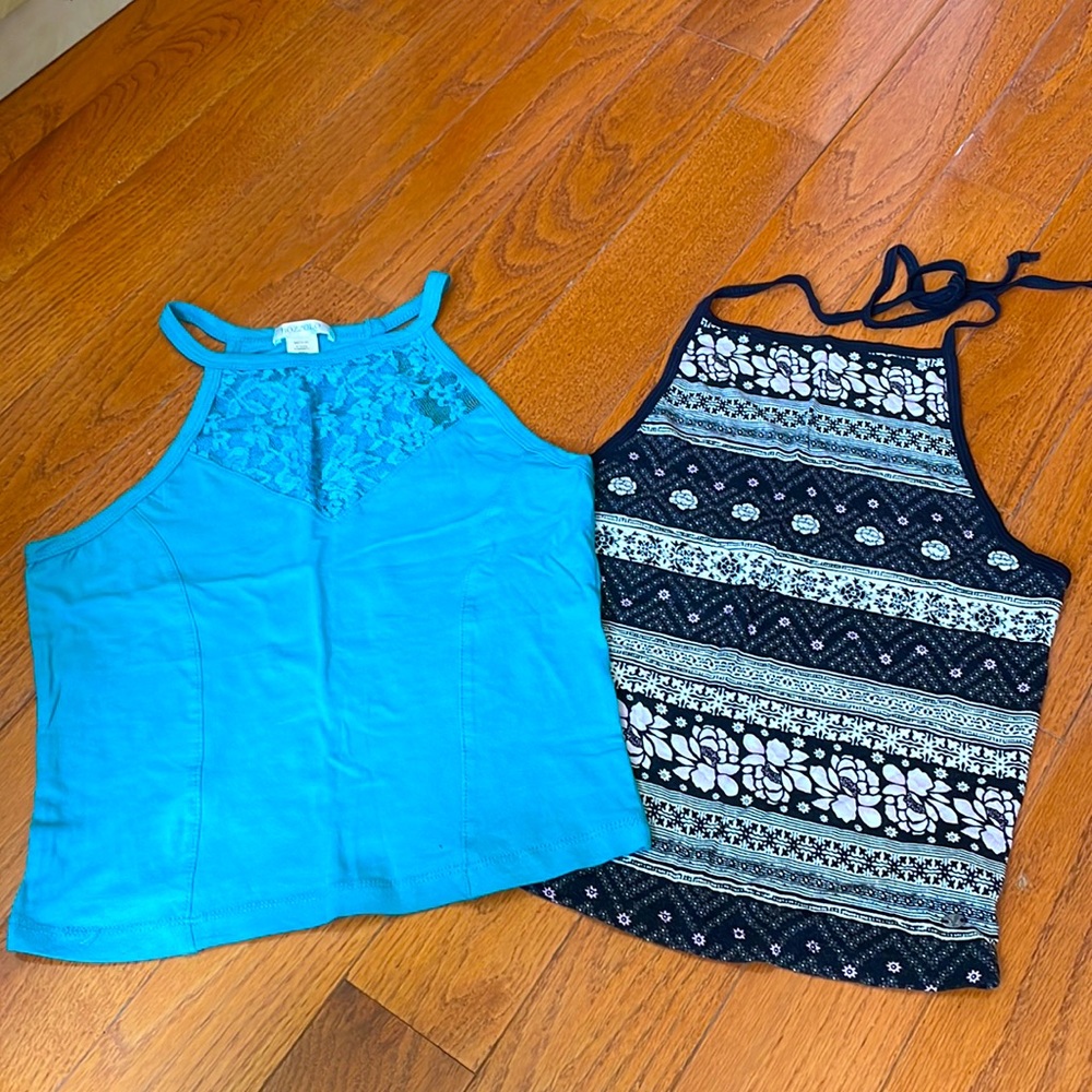 Bundle | Laced Halter Crop Top & AE Halter Crop Top